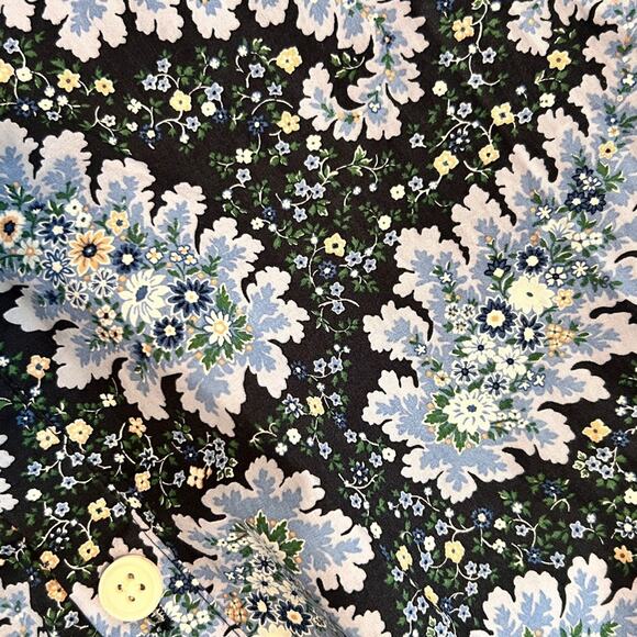 J Crew Collection Tie-Sleeve Button-Front Top in Ratti® Pacific Paisley M - Picture 7 of 13